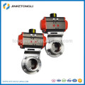 SUS304/316L Sanitary Stainless Steel Pneumatic Butterfly Valve